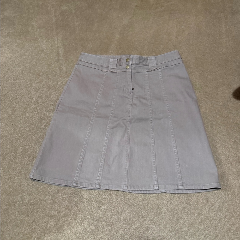 Tan Denim Skirt